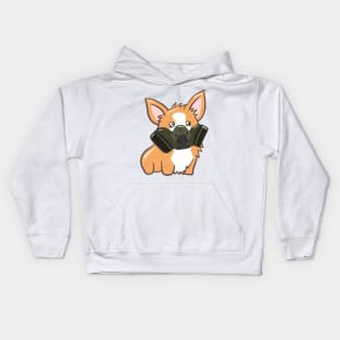 Corgi - Hazmat Mask Kids Hoodie